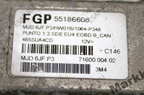 БЛОК УПРАВЛЕНИЯ FIAT PUNTO II 2 1.3 MULTIJET 55186608 FGP