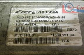 БЛОК УПРАВЛЕНИЯ Fiat Strada 1.3 85HP 51803864 MJD6F3.S1