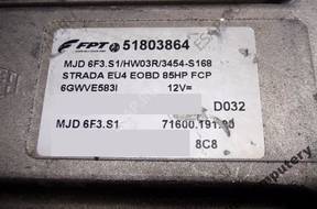 БЛОК УПРАВЛЕНИЯ FIAT STRADA 51803864 mjd6f3.s1 БЕЗ КОДА