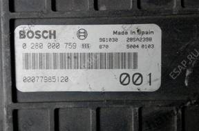 БЛОК УПРАВЛЕНИЯ FIAT UNO 1.0 0280000759 00077985120
