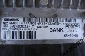БЛОК УПРАВЛЕНИЯ FOCUS 2 1.8 TDCI 3ANK 4M5112A650JK SID202