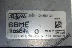 БЛОК УПРАВЛЕНИЯ FORD 0281011263 4M5112A650ND 6BME