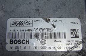 БЛОК УПРАВЛЕНИЯ FORD 0281011701 4M5112A650YE 7AME