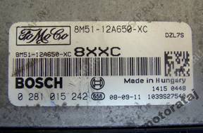 БЛОК УПРАВЛЕНИЯ FORD 0281015242 8M5112A650XC 8XXC