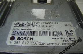 БЛОК УПРАВЛЕНИЯ FORD 1.6TDCI 0281017590 AV21-12A650-RB