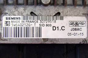 БЛОК УПРАВЛЕНИЯ FORD 2.0TDCI 5WS40212GT 30729518 SID 803