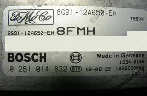 БЛОК УПРАВЛЕНИЯ FORD 2.2TDCI 8g9112a650eh 0281014832 8fmh