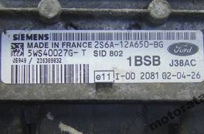БЛОК УПРАВЛЕНИЯ FORD 5WS40027GT 2S6A12A650BG SID802