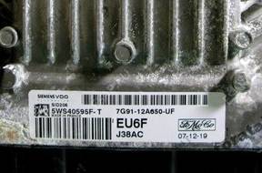 БЛОК УПРАВЛЕНИЯ FORD 5WS40595FT 7G9112A650UF SID206 EU6F