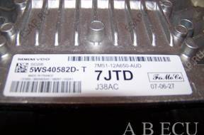 БЛОК УПРАВЛЕНИЯ ford 7m51-12a650-aud sid 206 5ws40582d-t
