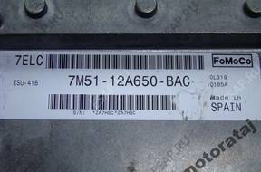 БЛОК УПРАВЛЕНИЯ FORD 7M51-12A650-BAC 7ELC ESU-418 FOMOCO