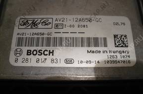 БЛОК УПРАВЛЕНИЯ Ford AV21-12A650-GC, 0281017831