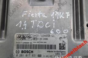 БЛОК УПРАВЛЕНИЯ FORD FIESTA 1.4 TDCI MK 7 AV21-12A650-GC