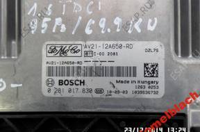 БЛОК УПРАВЛЕНИЯ FORD FIESTA 1.6 TDCI AV21-12A650-RD