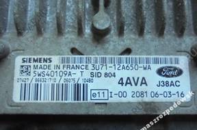 БЛОК УПРАВЛЕНИЯ FORD FIESTA 3U71-12A650-WA 5WS40109A-T