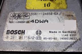 БЛОК УПРАВЛЕНИЯ FORD FIESTA 5s6112a650ga 0281011612 4dwa