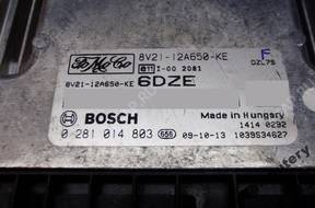 БЛОК УПРАВЛЕНИЯ FORD FIESTA 8v2112a650ke 0281014803 6dze
