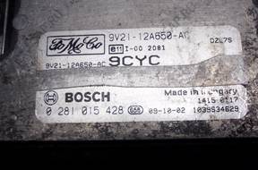 БЛОК УПРАВЛЕНИЯ FORD FIESTA 9v2112a650ac 0281015428 9cyc