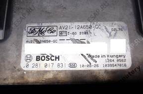 БЛОК УПРАВЛЕНИЯ FORD FIESTA av2112a650gc 0281017831