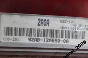 БЛОК УПРАВЛЕНИЯ FORD FIESTA ESCORT 2AGA 92AB12A650GA