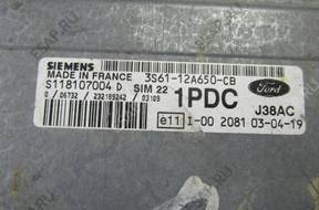 БЛОК УПРАВЛЕНИЯ FORD FIESTA MK6 1.25 PDC