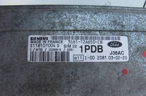 БЛОК УПРАВЛЕНИЯ   FORD FIESTA MK6 1.25