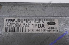 БЛОК УПРАВЛЕНИЯ Ford Fiesta mk6 Fusion 1.4  Sim22 1PDA
