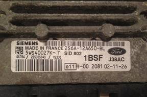 БЛОК УПРАВЛЕНИЯ FORD FIESTA MK6 SID802 5WS40027K-T 1BSF