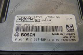 БЛОК УПРАВЛЕНИЯ FORD  FIESTA MK7   AV21-12A650-GC