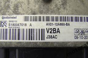 БЛОК УПРАВЛЕНИЯ FORD FIESTA S180047018A   AV2112A650BA