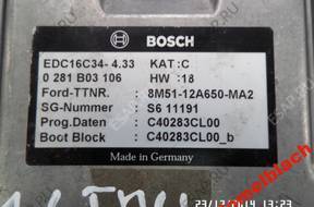 БЛОК УПРАВЛЕНИЯ FORD FOCUS 1.6 TDCI 8M51-12A650-MA2