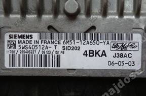БЛОК УПРАВЛЕНИЯ FORD FOCUS 1.8 5WS40512A-T 6M51-12A650-YA