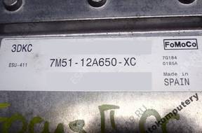 БЛОК УПРАВЛЕНИЯ FORD FOCUS 2.0 7m5112a650xc 3dkc esu411
