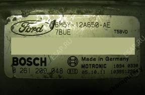 БЛОК УПРАВЛЕНИЯ FORD FOCUS 2.5 6m5y12a650ae 0261209048