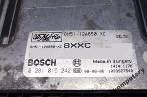 БЛОК УПРАВЛЕНИЯ FORD FOCUS 8m5112a650xc 0281015242 8xxc
