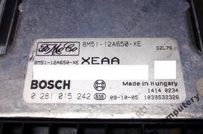 БЛОК УПРАВЛЕНИЯ FORD FOCUS 8m5112a650xe 0281015242 xeaa
