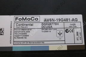 БЛОК УПРАВЛЕНИЯ FORD FOCUS MK3 C-MAX II AV6N-19G481-AG