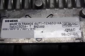 БЛОК УПРАВЛЕНИЯ FORD FOCUS sid202 5ws40305at 6u7112a650ha