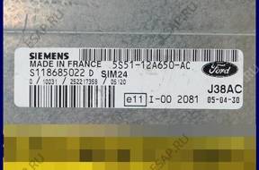 БЛОК УПРАВЛЕНИЯ FORD KA 1.3 S118685022D 5S51-12A650-AC