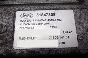 БЛОК УПРАВЛЕНИЯ FORD KA 1.3JTD 51847809 mjd6f3.f1