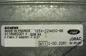 БЛОК УПРАВЛЕНИЯ FORD KA sim24 s118685001f 1s5x12a650be