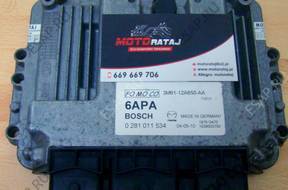 БЛОК УПРАВЛЕНИЯ FORD MAZDA 0281011534 3M6112A650AA 6APA