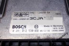 БЛОК УПРАВЛЕНИЯ FORD MAZDA 3 5m6112a650ba 0281012530 3cja