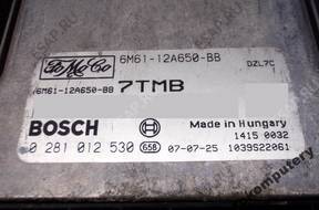 БЛОК УПРАВЛЕНИЯ FORD MAZDA 3 6m6112a650bb 0281012530 7tmb