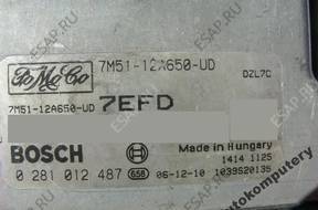 БЛОК УПРАВЛЕНИЯ FORD MAZDA 7m5112a650ud 0281012487 7efd