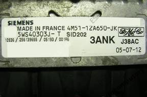 БЛОК УПРАВЛЕНИЯ FORD sid202 5ws40303jt 3ank 4m5112a650jk