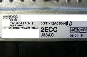 БЛОК УПРАВЛЕНИЯ FORD sid206 5ws40417ct 2ecc 6g9112a650nc