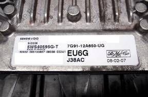 БЛОК УПРАВЛЕНИЯ FORD sid206 5ws40595gt 7g9112a650ug eu6g
