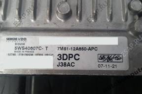 БЛОК УПРАВЛЕНИЯ FORD sid206 5ws40607ct 3dpc 7m5112a650apc