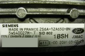 БЛОК УПРАВЛЕНИЯ FORD sid802 5ws40027mt 2s6a12a650bn 1bsh
